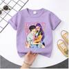 Summer Kpop Demon Hunters Print Graphic Tshirt Kids Clothes 2026 Movie T Shirt Girls Boys Short Sleeve Tops Comfortable T-shirt