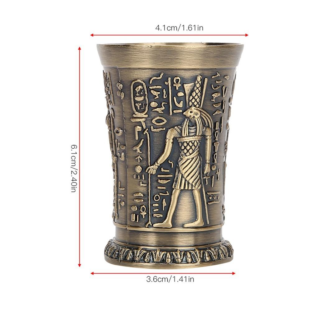 Silver Metal Shot Glass Zinc Alloy Mini Cup Gift Vintage Shot Glass For Cocktail Party бронзовый