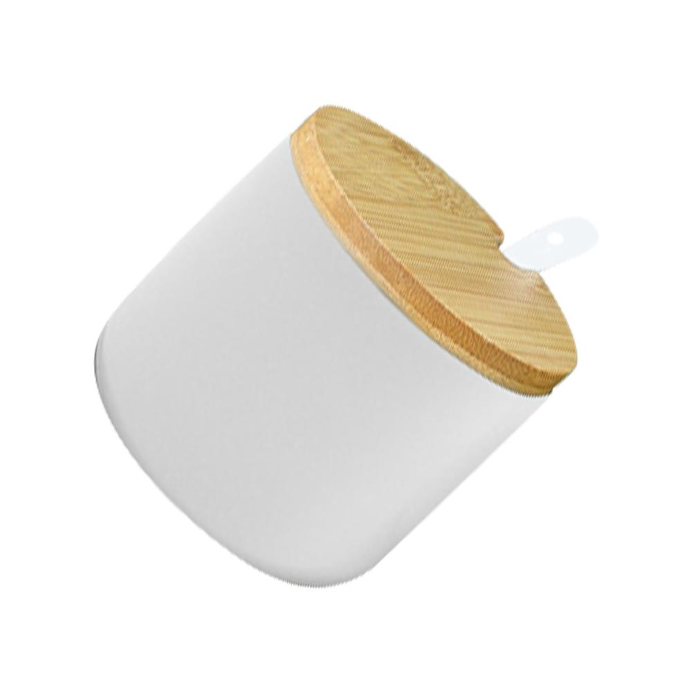 Ceramic Seasoning Jar Sugar Bowl with Lid Porcelain Condiment Pots Candy Cups Lids Storage Tank