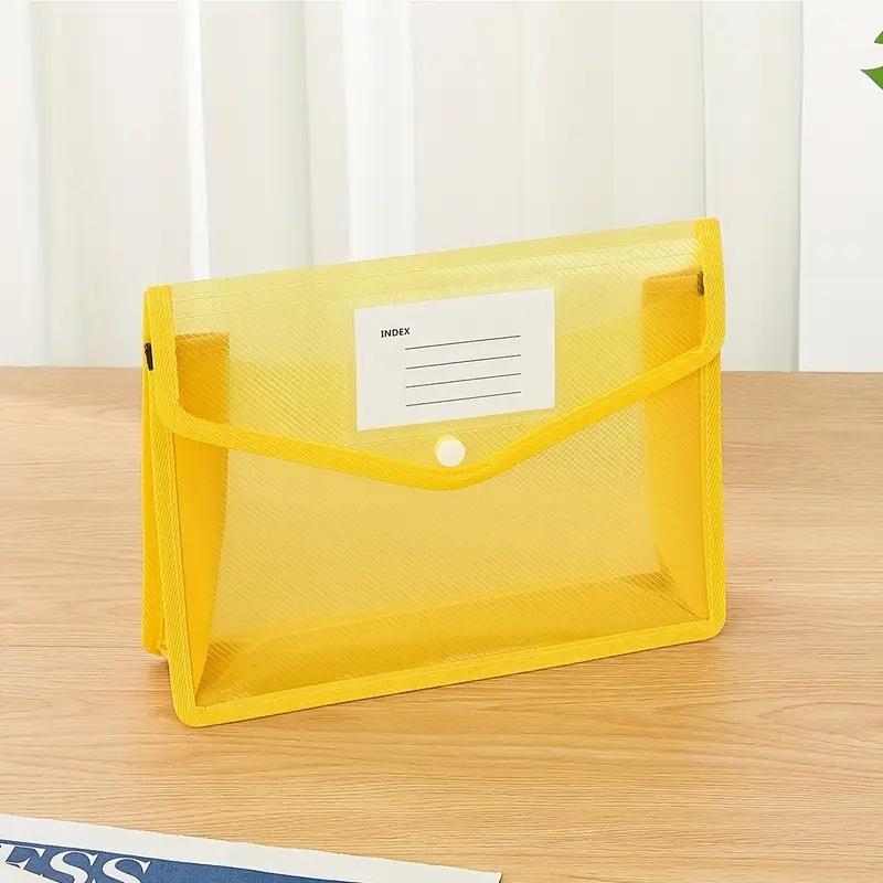 

Expanding File Folders, Designed for Document Storage with a Snap Closure, Vibrant Organizer for Files B5 жовтий