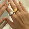 Signet Ring for Men Women,Stainless Steel Personalized Pinky Rings Initials Letter Ring,Engraving Husband Gift for Him