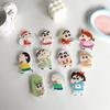 Cartoon Japanese Shin Chan Cute Adhesive Phone Airbag Stand Desktop TV Show Scalable Santa Claus Cookies