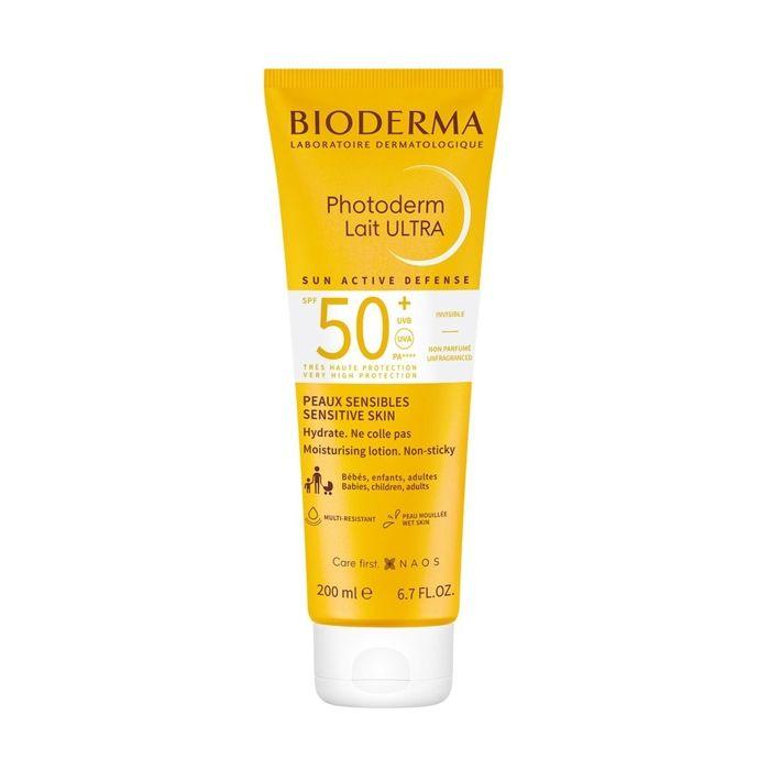 Bioderma Photoderm Lait Solaire Spf50+ Invisible Et Non Parfumé Peaux Sensibles