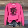 Women's Fashion Casual Long Sleeve Loose Printed Sweatshirt