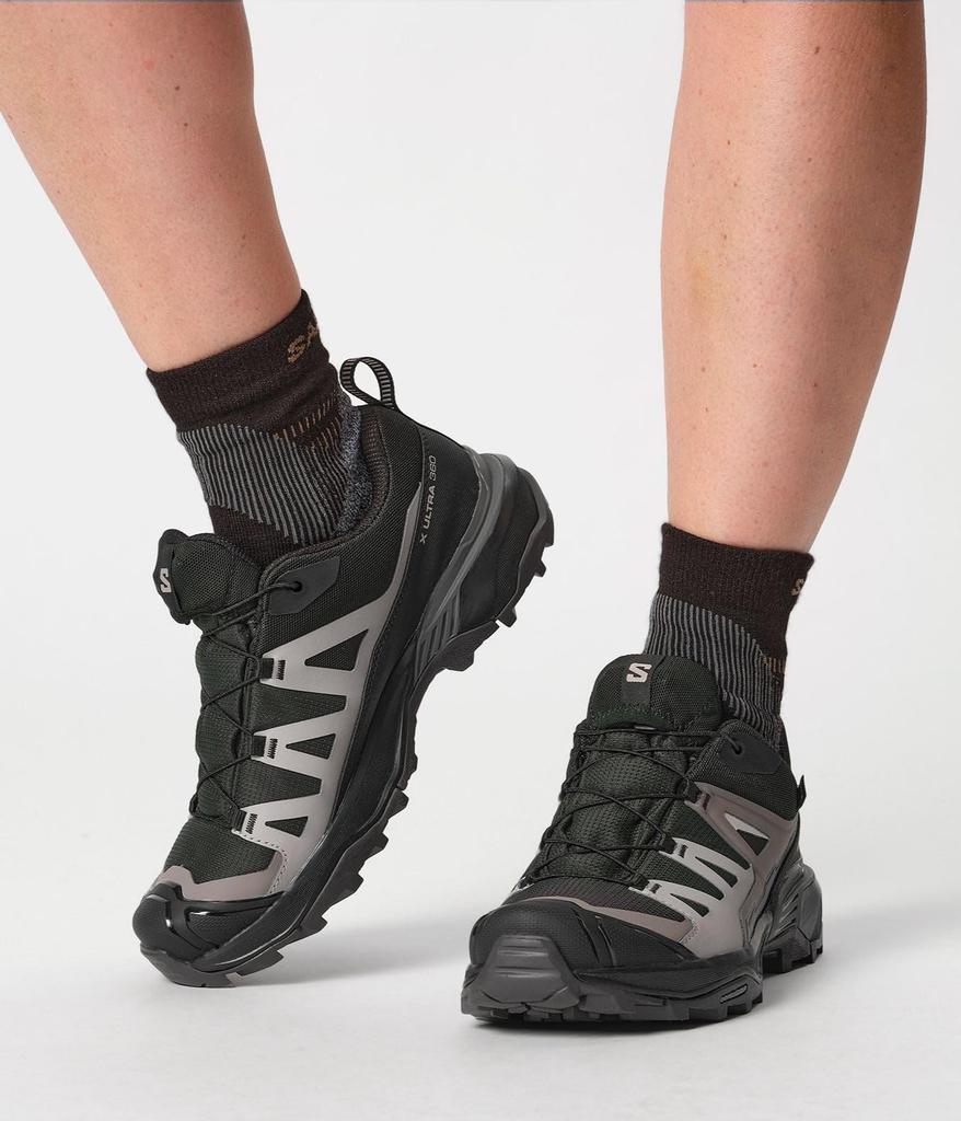 Salomon X Ultra 360 Edge Wanderschuhe L47449200 Gore-Tex Low-Cut Schuhe, (Schwarz/Größe 24.0/Damen)