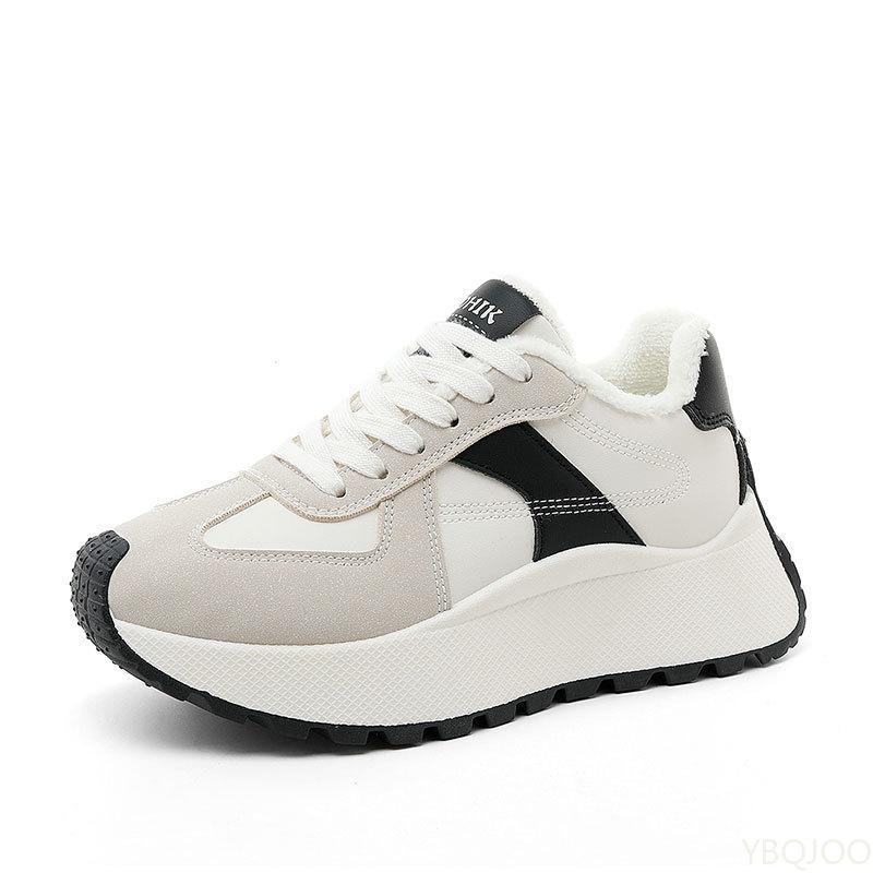Neue Frühling Herbst Modische Vielseitige Dicksohlige Damen Schuhe Lässig Bequem Höhenerhöhend Warm Sportschuhe