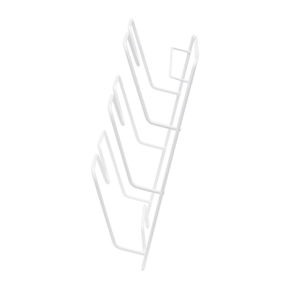 Stahldraht Schranktür Deckelhalter 3 Schlitze Einfache Installation Beschläge enthalten Ideale Aufbewahrung Bratpfannendeckel und Küchenutensilien