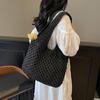 Yogodlns Casual Woven Straw Bag Large Capacity Fashionable Shoulder Beach Vacation Bag for Spring Summer Shopper Handbag Totes