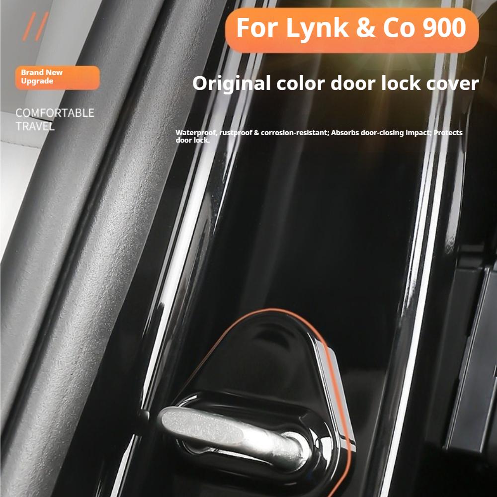 Fit For LYNK & Co 900 2025+ Specialized Door Lock Protective Cover Door Latch Rust Proof Shield Sound Insulation Modification