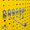 5Pcs Square Hole Board Hook Pegboard Hooks Shelf Metal Hook Garage Pegboard Hanger Wall Mount Storage Rack