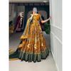 Woman's Perfectly  Collection Tussar Silk Lehenga Choli Patola Print with Foil Work ,Unstiched Blouse,