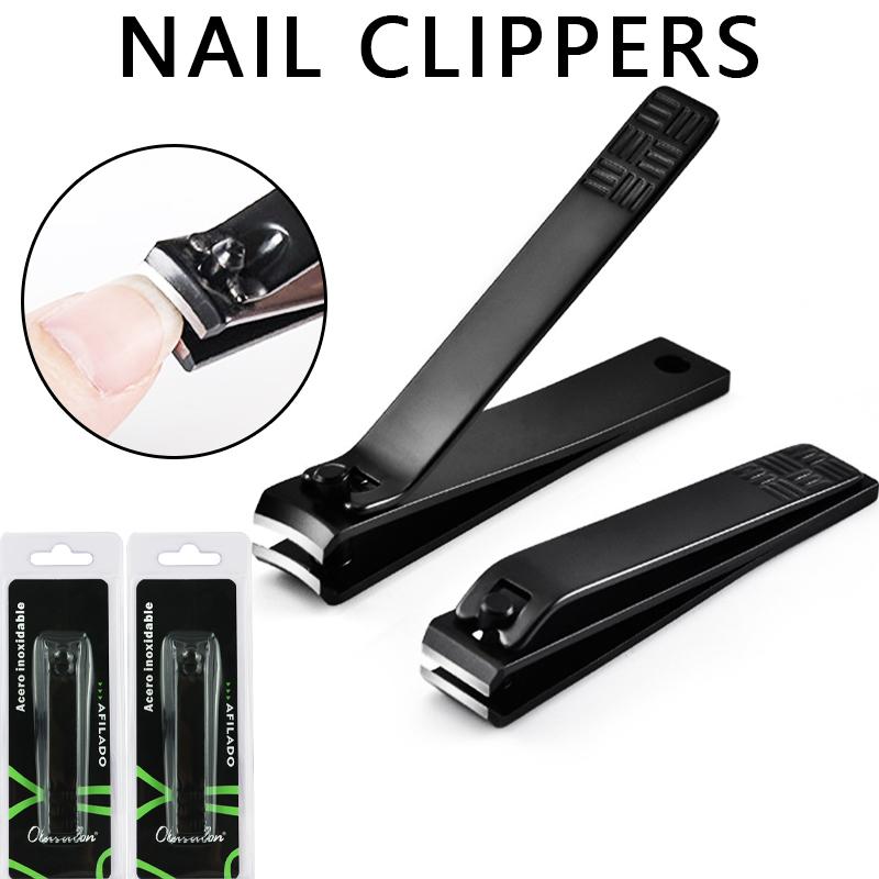 Black Nail Clippers For Men And Women, High-Quality High-End Stainless Steel Sharp Nail Clippers, Home Manicure Tools