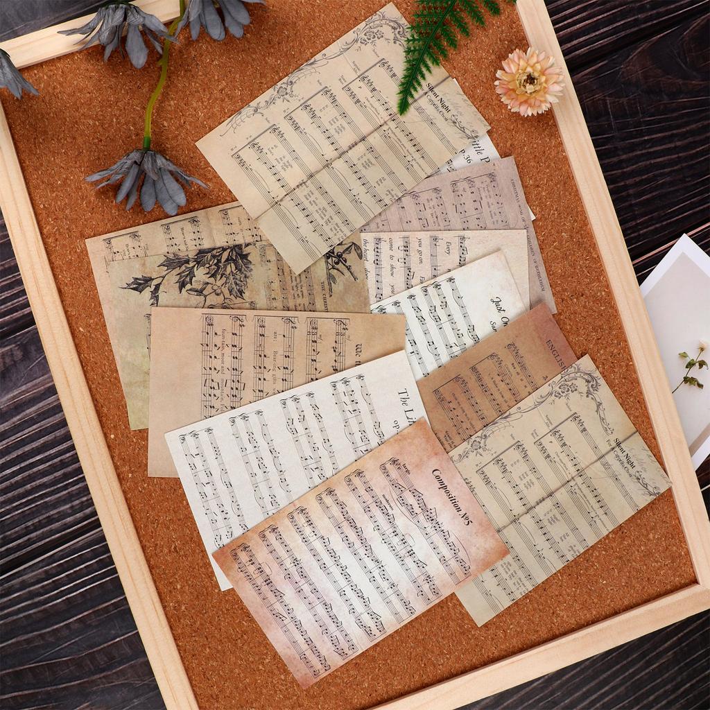 100 Fogli Di Carta Decorativa Per Scrapbooking E Journaling, Design Vintage Fiori E Giardino, 85x125 Mm, 200 G/m²