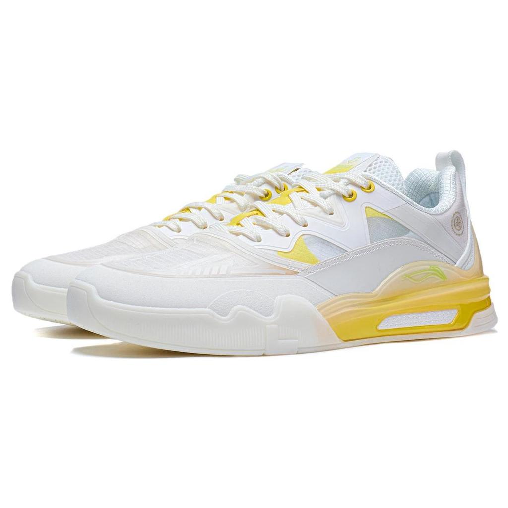 Erik Ellington x Li Ning Rutschfest Abriebfest Niedriger Schaft Skateboard-Schuhe Herren Weiß Gelb AEPR009-27