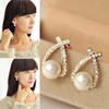 Pure Silver Pearl Earrings Jewelry Women's Wedding Gift 2024 New Fashion Minimalist