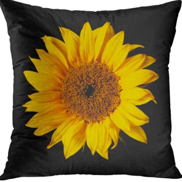 Flowers Daisy Tulip Printed Linen Pillow Case Home Living Room Sofa Bedroom Pillow Case