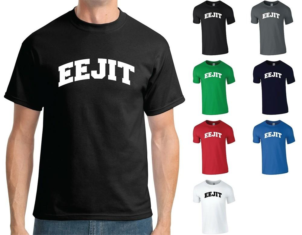 Футболка EEJIT - Смешной шотландский ирландский сленг Слоганом Идиот День Святого Патрика Унисекс Футболка XXXL