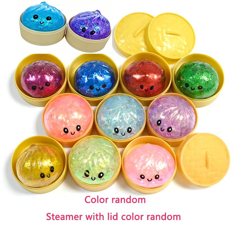 Superior-Grade Simulation First-Class Steamed Premium-Quality Bun Superior-Grade Squeeze Top-Grade Toy Superior-Grade Creative Premium-Quality Push