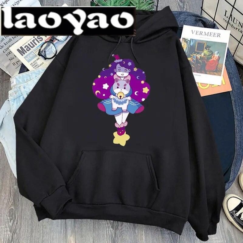 Puppycat Nie nazywaj mnie słodkim Bluzy Bee and Puppycat Bee Puppycat Słodka Zła Bluza Kawaii Kpop Ubrania Jesień Zima Pulower