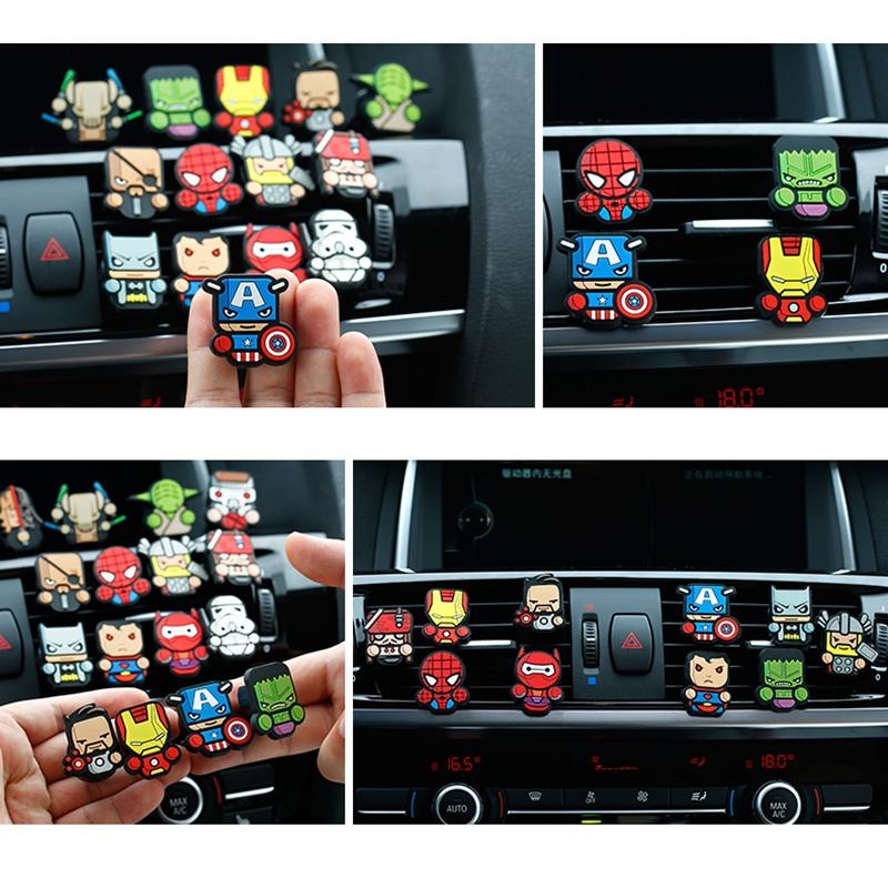 Roztomilý kreslený osvěžovač vzduchu do větrací mřížky s prémiovou vůní pro interiér vozu