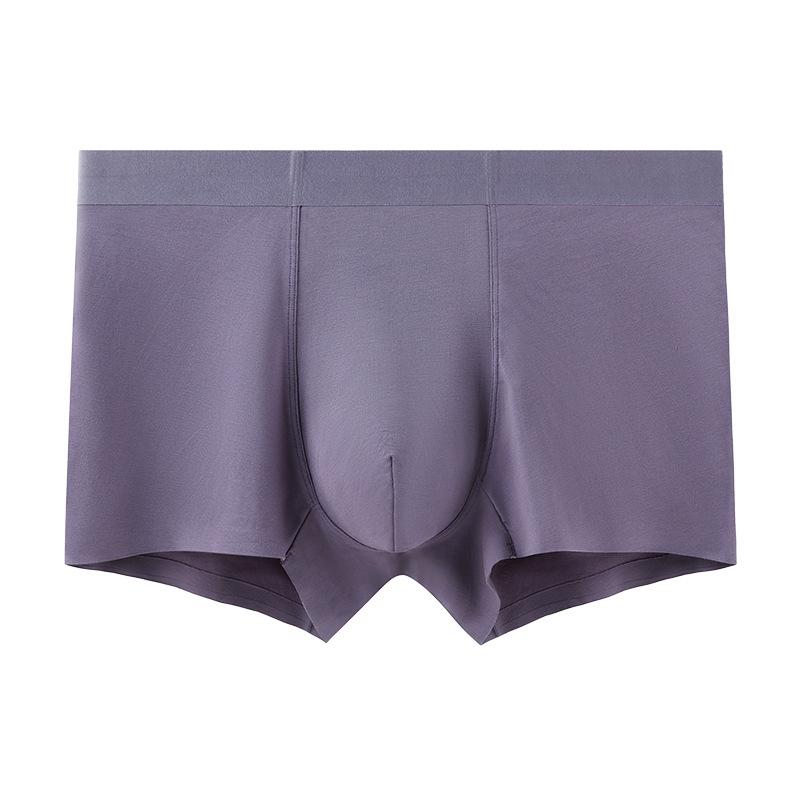 Large Size Men Spring and Summer Cotton Non - Mark Breathable Flat Angle Underwear