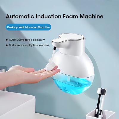 Automatic Touchless Motion Sensor Soap Dispenser 420ml Wall Mounted Liquid Dispenser for Kitchen and Bathroom Home