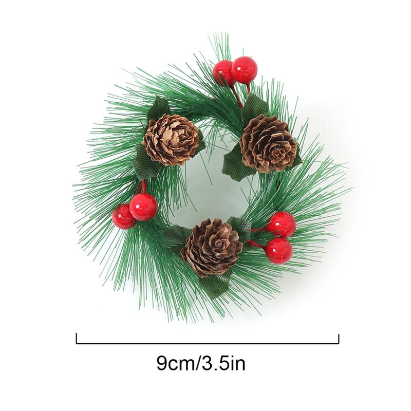 

1Pcs Artificial Red Berries Green Pine Needles for Christmas Tree Hanging Decor Home Party New Year Gift Diy 2025 Navidad 1Pcs зелёный