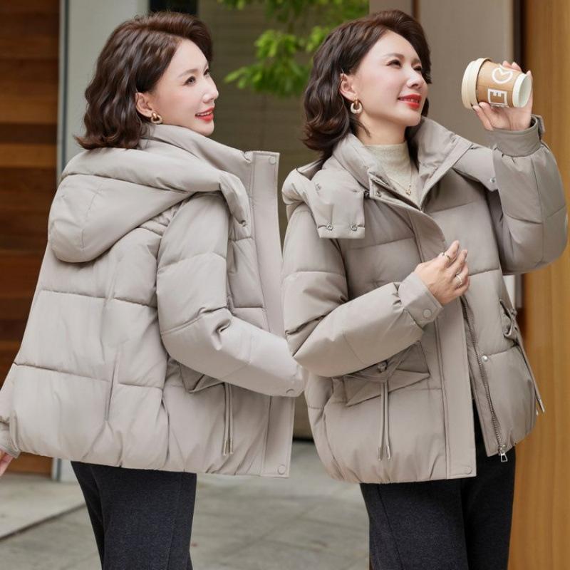 Removable Hat Cotton Clothes Women's Winter New Small Short Cold Cotton Clothes Warm Jacket Thickened Women's Clothing