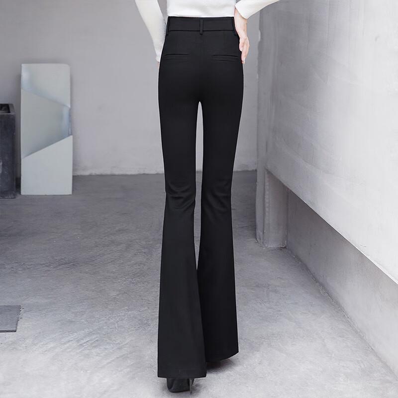 Cypress She Women's High-Waist Drape Bell Bottom Pants