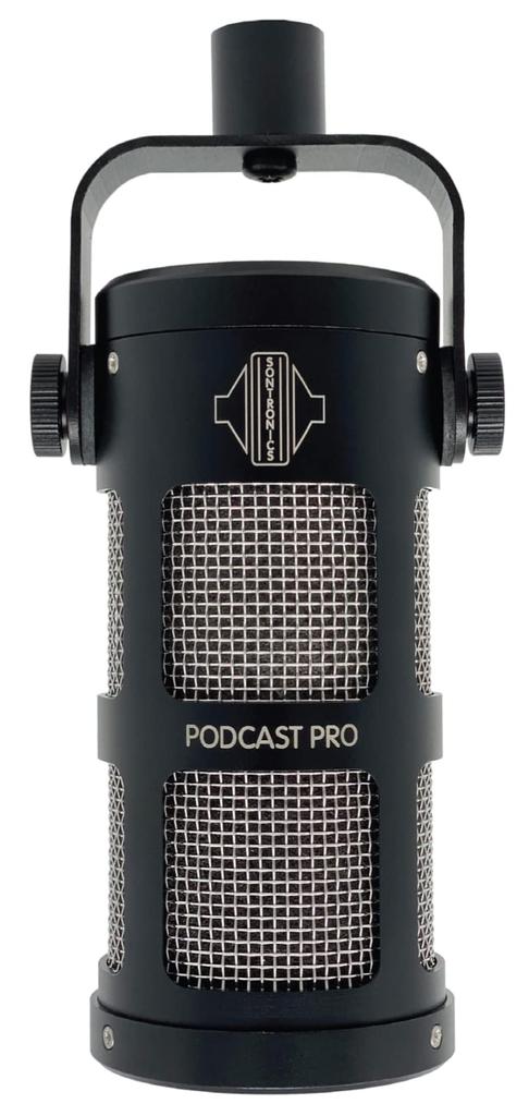 SONTRONICS Super unidirectional dynamic microphone for podcasts PODCAST PRO BLACK Black