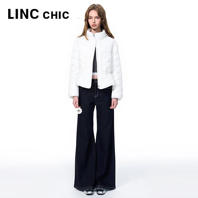 JINYUJIE Women's Lightweight 90% Duck Down Short Stand Collar Jacket