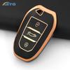 Tpu Car Remote Key Case Cover For Peugeot 308 408 508 2008 3008 4008 5008 Citroen C4 C4L C6 C3-Xr Picasso Ds3 Ds4 Ds5 Key Chain