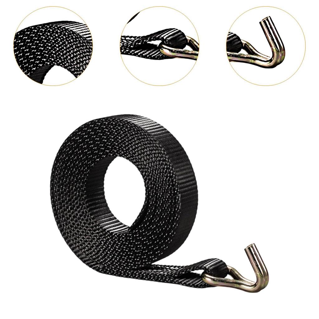Strong 3/5M Ratchet Lashing Straps Polyester Webbing Secures Heavy Loads During Shipping for Moving Logistics