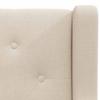 Armchair Cream White Fabric