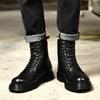 Luxus Winter Herren Militär Taktische Stiefel Echtes Leder Schuhe Herren Motorrad Mann Stiefel Qualität Warm Handgefertigt Schnee Schuhwerk