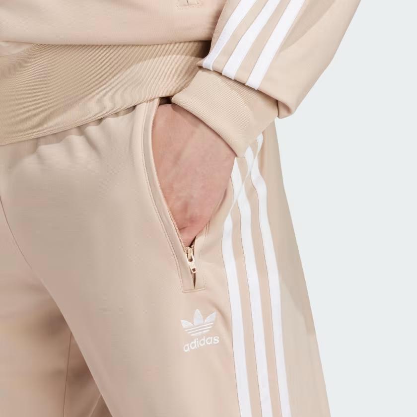 Adidas Originals Classics Firebird Track Pants With Elastic Waist And Zipper Pockets Men Bottoms Magical-Beige IY9894