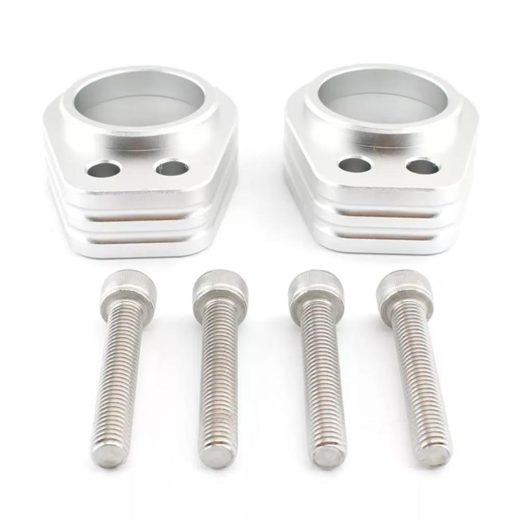 Motorcycle Handlebar Riser For ZZR1200 Motorcycle Aluminum Handlebar Riser 19.5mm Up Adapter Bracket Extender Mount Clamp Universal Bike Accessories