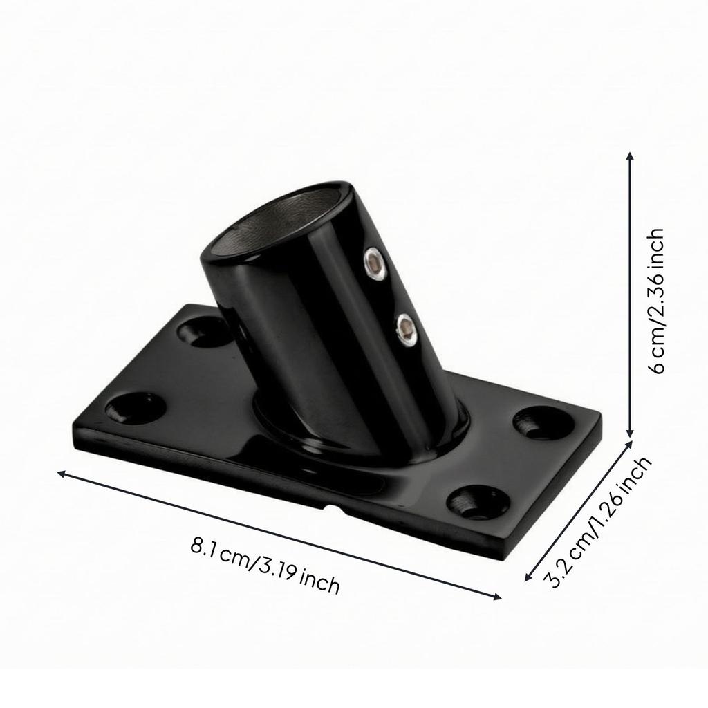 Tube Bracket with Socket Marine-Grade End Support Rust-Resistant