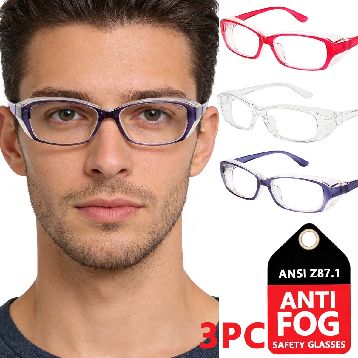

safety glasses with side shields nail tech safety glasses anti fog safety glasses women and men onion cutting goggles HM8