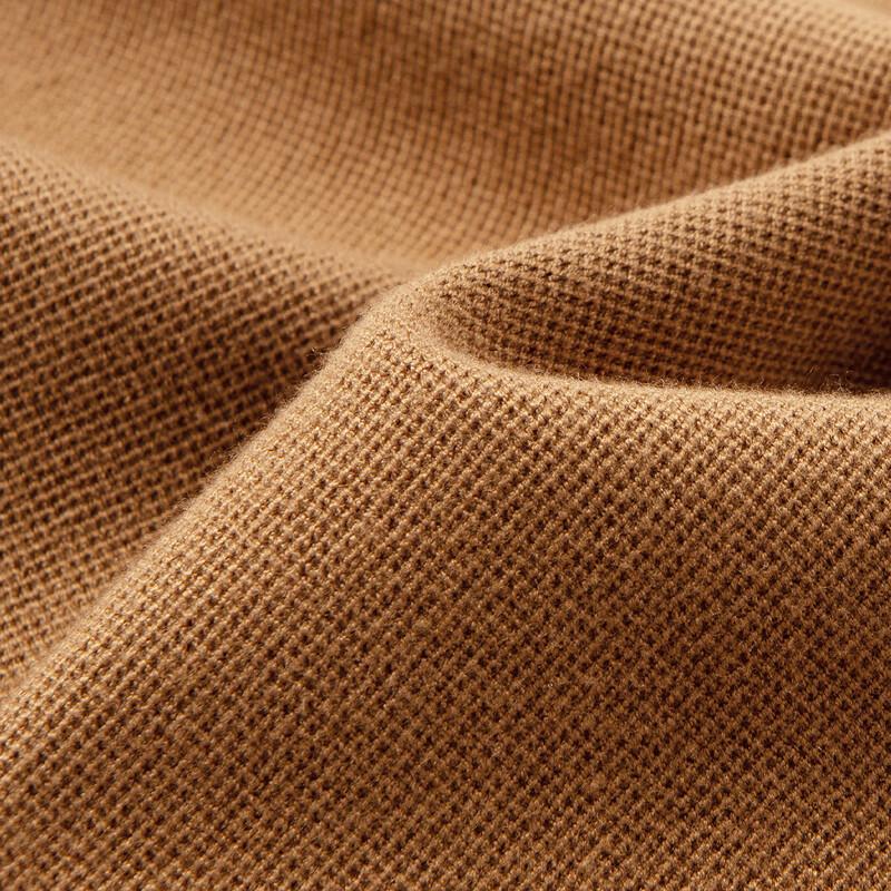 Hodo Men's Thickened Faux Two-Piece Shirt Collar Knitted Sweater