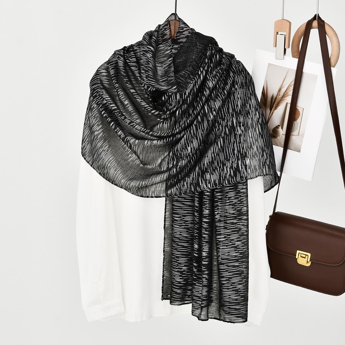 

Новый серебристый серебристый яркий шелковый шарф ручной работы, высококачественный женский полиэстеровый солнцезащитный мягкий платок для головы 180*77cm