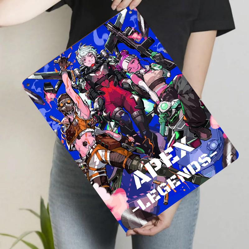 

Apex Legends Character Metal Wall Art Decor Gaming Room Poster Decoration for Gamers Collection 20x30cm（7.8x11.8inch）