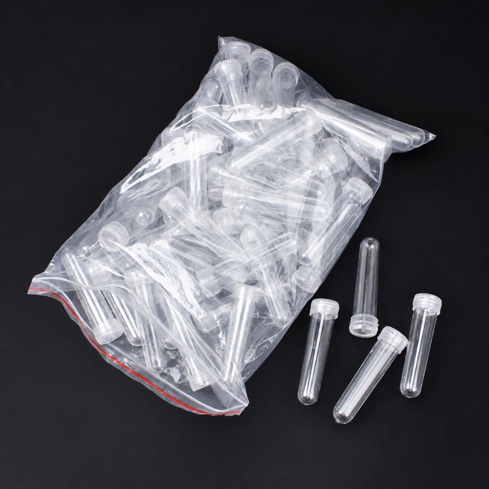 10/25/50/70/90/180Pcs with Cap Floral Water Tube Clear Stem Hydration Vials Hydroponic Container