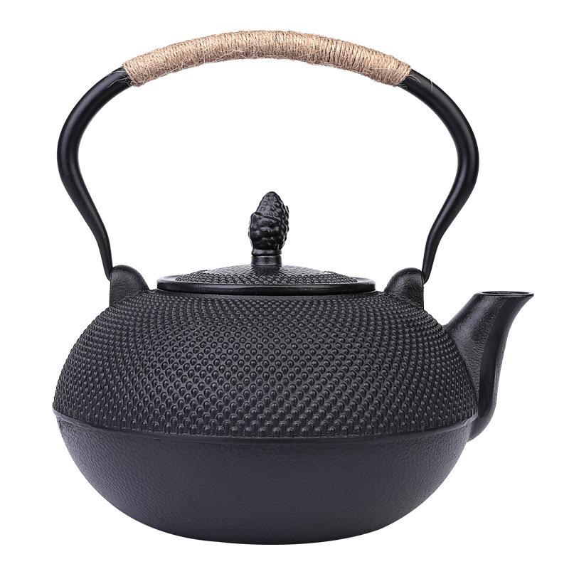 Small Cast Iron Kettle Teapot for Stove-Top Use