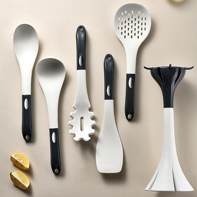 6 PCS Silicone Kitchen Utensils Heat Resistant Non-Stick Cooking Utensils Baking Tools With Storage Matching Hang Tools