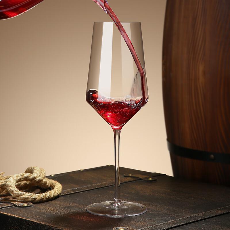 LANGNA Lead-Free Crystal Burgundy Red Wine Glasses