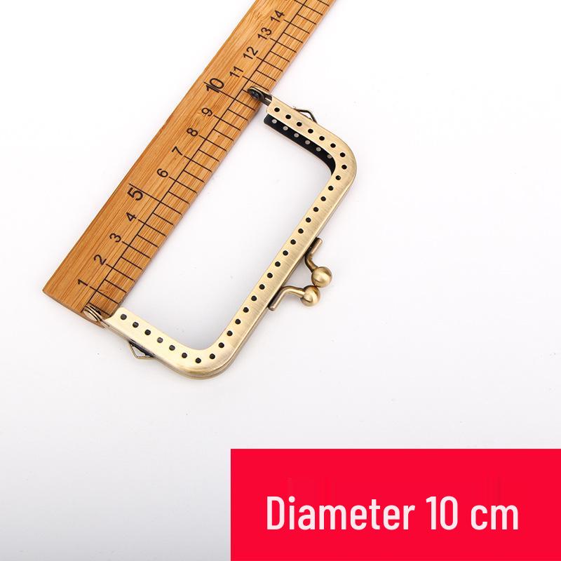 Silberne quadratische Schließe für handgefertigte Taschen - Mehrere Größen (6,5 – 20 cm)