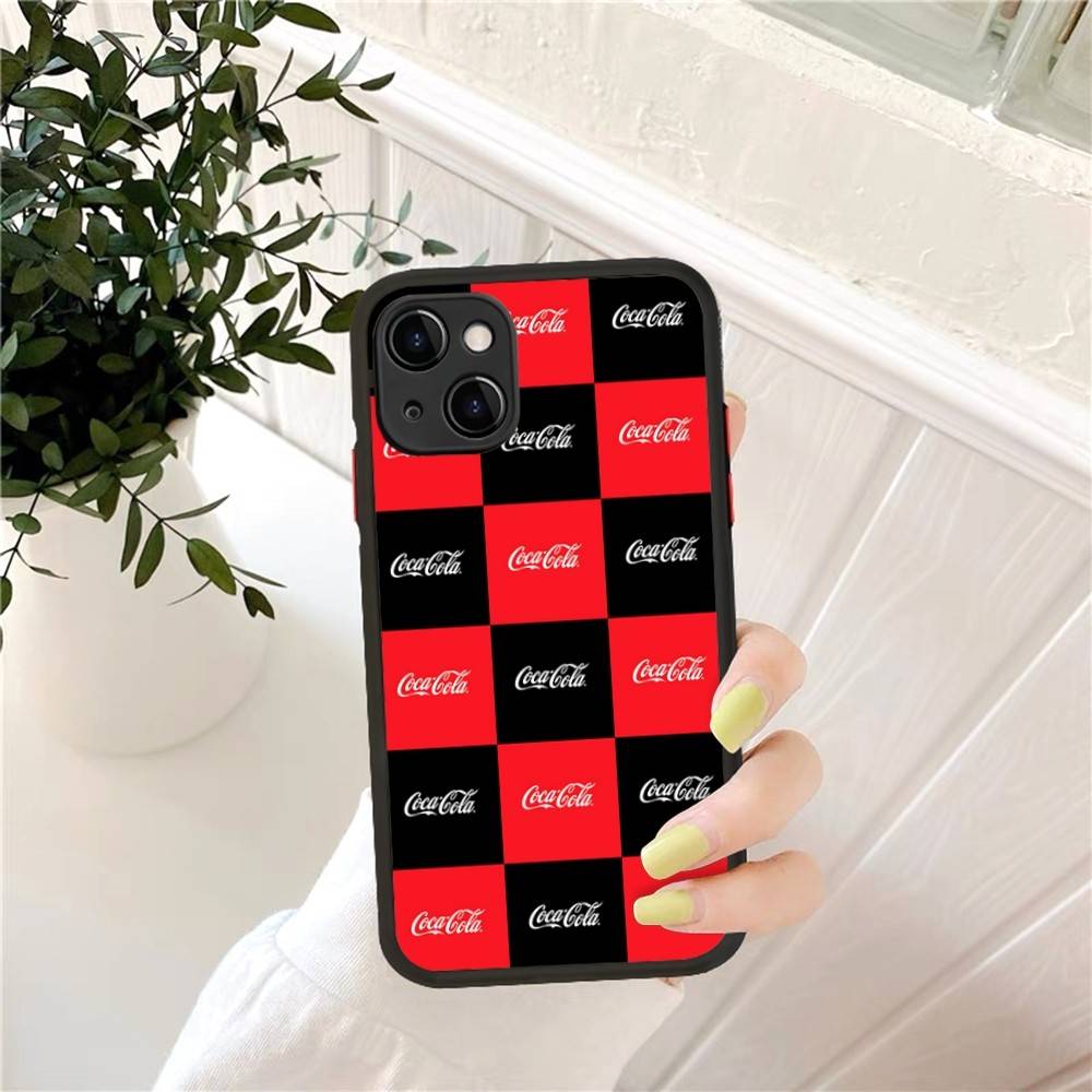 Coca-cola Vintage Matte Translucent Phone Case For Iphone 16 ProMax 15 14 13 12 11 X XS PRO Plus
