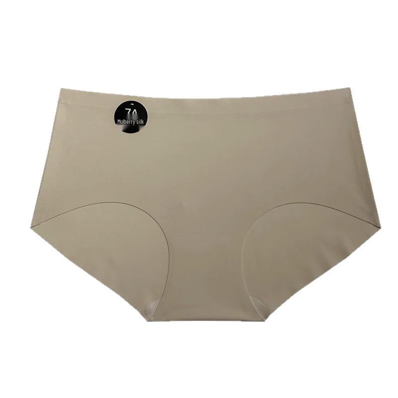7A Maulbeerseide Nahtlose Mid-Rise Antibakterielle Damenunterwäsche