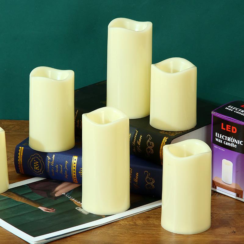 LED Wave-Top Candle Lamp with Water Drop Wick for Weddings and Hotel Ambiance
